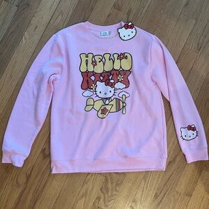 NWT large Hello Kitty Sanrio sweatshirt pink with graphic